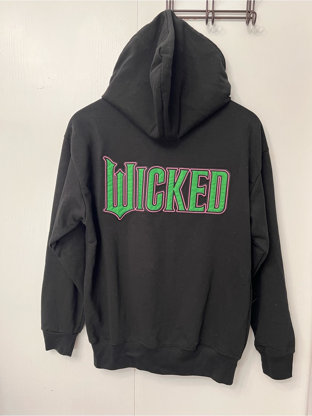 WICKED Black Full Zip Hoodie Sweatshirt NWT Women’s Sz S Universal Studios
